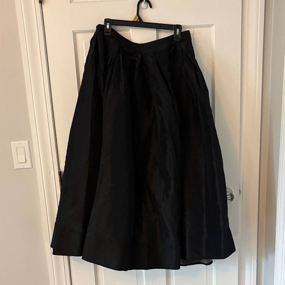 Black Midi Skirt | Flowy A-Line | New With Tags | Classic & Chic